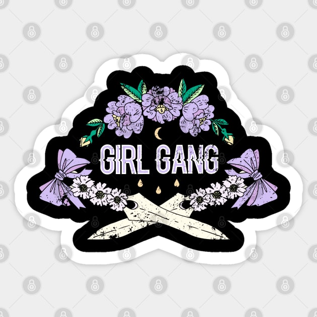 GirlGangV2 Sticker by TEENIE DESIGN